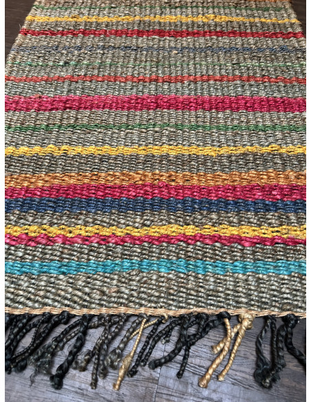 Barevný kobereček 61x90 z konopných vláken, multicolor | dovoz Indie a