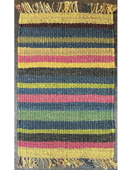 Barevný kobereček 62x92 z konopných vláken, multicolor | dovoz Indie