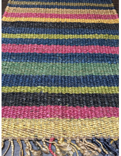 Barevný kobereček 62x92 z konopných vláken, multicolor | dovoz Indie 2