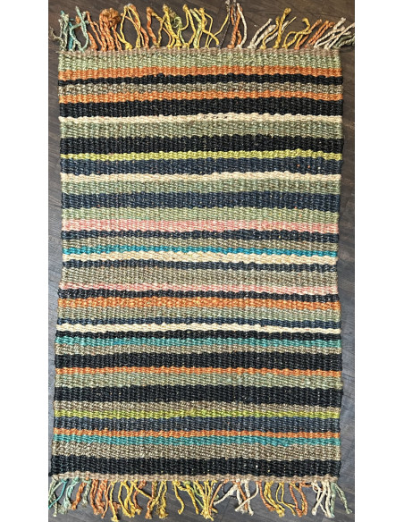 Barevný kobereček 63x93 z konopných vláken, multicolor | dovoz Indie