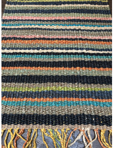 Barevný kobereček 63x93 z konopných vláken, multicolor | dovoz Indie 2