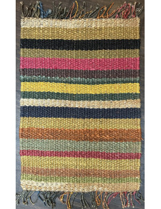 Barevný kobereček 64x92 z konopných vláken, multicolor | dovoz Indie