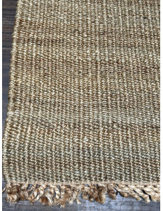 Přírodní koberec z konopných vláken, 94x150cm, béžový melír | dovoz Indie 2