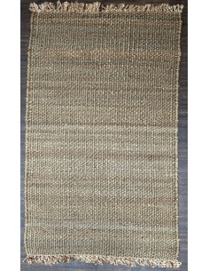 Přírodní koberec z konopných vláken, 94x150cm, béžový melír | dovoz Indie - 1