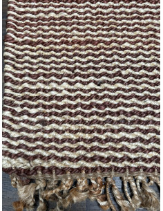 Přírodní koberec z konopných vláken, 95x153cm, hnědé a béžový | dovoz Indie 2