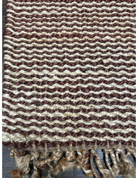 Přírodní koberec z konopných vláken, 95x153cm, hnědé a béžový | dovoz Indie - 2