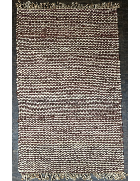 Přírodní koberec z konopných vláken, 95x153cm, hnědé a béžový | dovoz Indie - 1