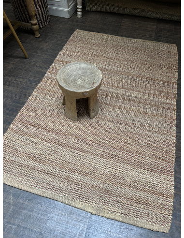 Přírodní koberec z konopných vláken, 125x186cm, s pruhy | dovoz Indie a