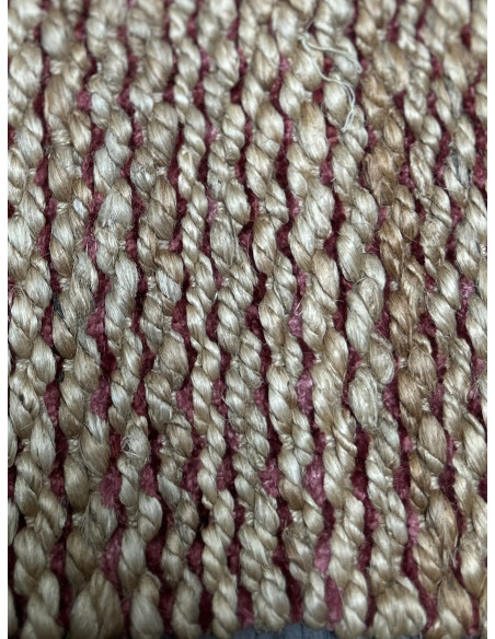 Přírodní koberec z konopných vláken, 125x186cm, s pruhy | dovoz Indie c