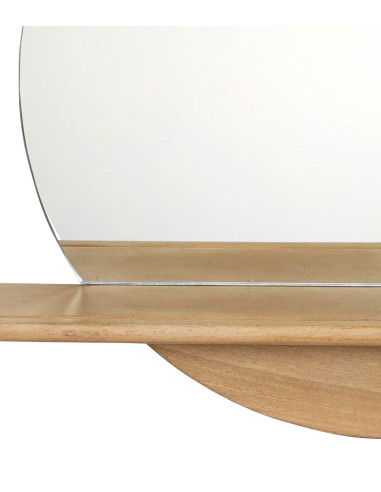 Mirror with wooden shelf | import India - 2