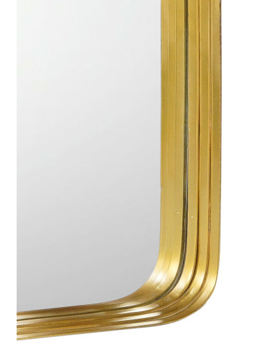 Zrcadlo ve zlatém kovovém rámu, 65x65 | dovoz...