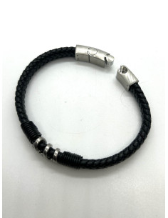 Pánský náramek z černé kůže | dovoz Le Patio 2