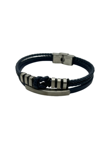 Pánský náramek z modré kůže | dovoz Le Patio