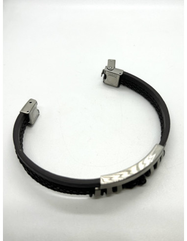 Pánský náramek z tmavě hnědé kůže | dovoz Le Patio