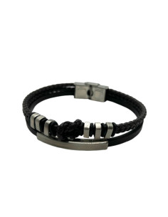 Pánský náramek z tmavě hnědé kůže | dovoz Le Patio - 1