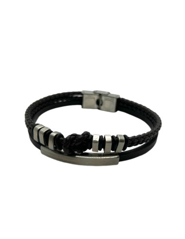 Pánský náramek z tmavě hnědé kůže | dovoz Le Patio