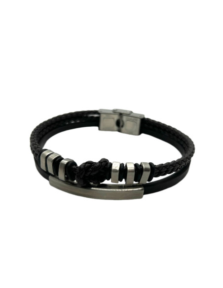 Pánský náramek z tmavě hnědé kůže | dovoz Le Patio