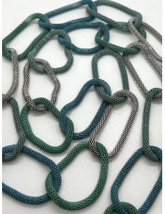 Chain necklace, mix of water shades | KLÉO PARIS - 1 2