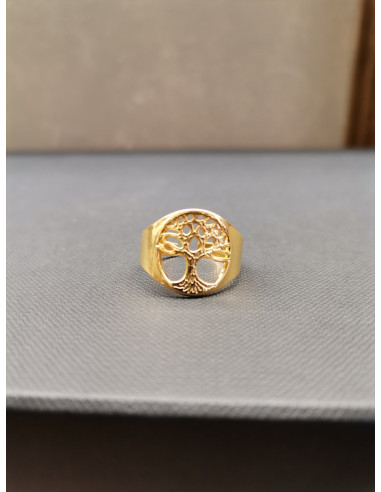 Prsten s motivem stromu života, zlatý | PIOU PIOU