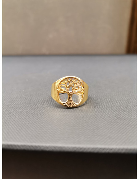 Prsten s motivem stromu života, zlatý | PIOU PIOU