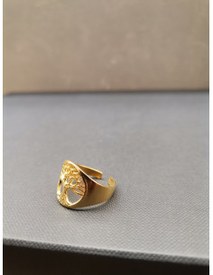 Prsten s motivem stromu života, zlatý | PIOU PIOU - 1 2