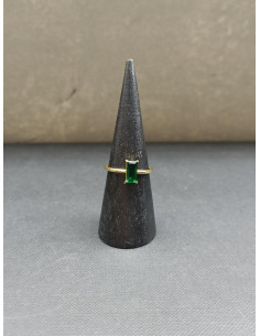 Prsten se zeleným broušeným detailem | PIOU PIOU - 1