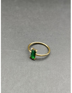 Prsten se zeleným broušeným detailem | PIOU PIOU - 1 2