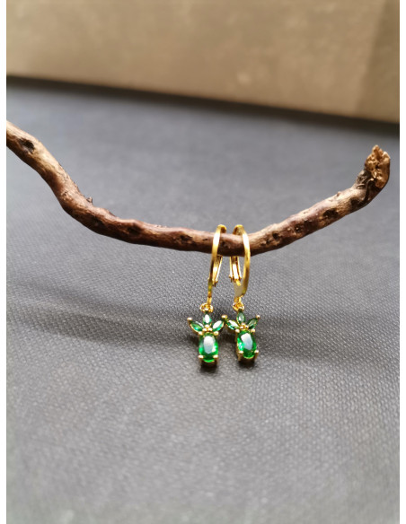 Náušnice se štrasovým ověskem ve tvaru ananasu | PIOU PIOU b