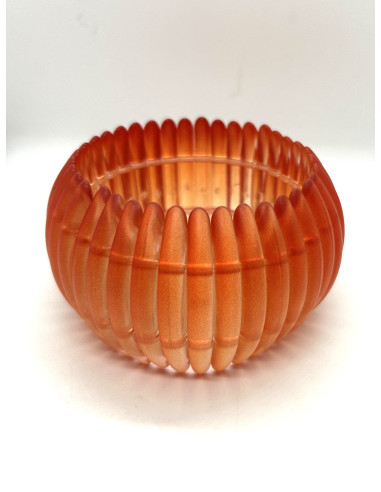 Členěný náramek v průhledné oranžové barvě | KLÉO PARIS - 3