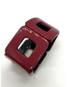 Náramek z tvarovaných čtverců v barvě cherry | KLÉO PARIS 2