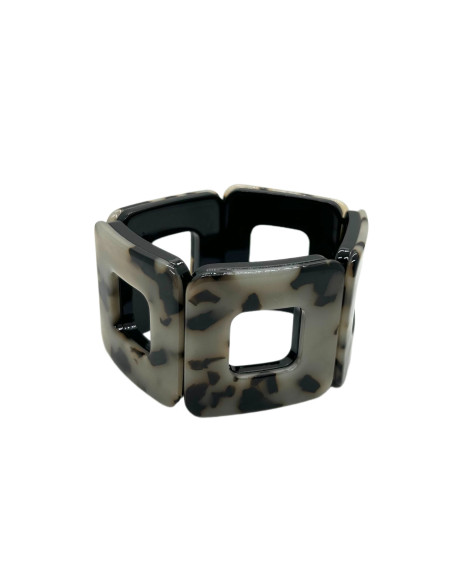 Náramek ze čtverců se světlým zvířecím vzorem | KLÉO PARIS