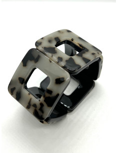 Náramek ze čtverců se světlým zvířecím vzorem | KLÉO PARIS - 1 2