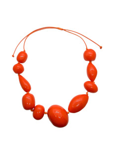 Náhrdelník s barevnými kameny, oranžový | KLÉO PARIS - 1