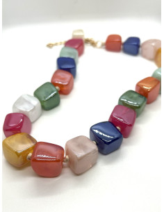 Náhrdelník s barevnými a lesklými kameny | KLÉO PARIS 2