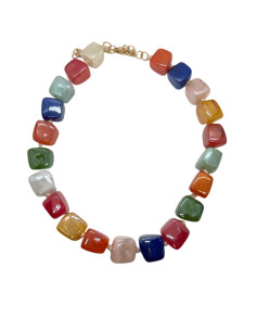 Náhrdelník s barevnými a lesklými kameny | KLÉO PARIS