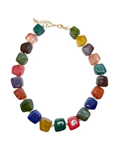 Náhrdelník s barevnými a lesklými kameny | KLÉO PARIS