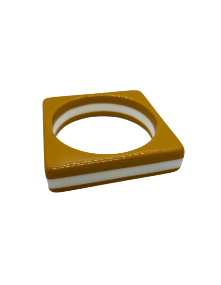 Náramek v retro stylu, hořčicový | KLÉO PARIS