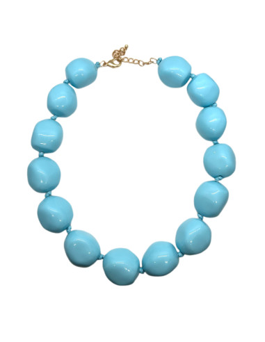 Náhrdelník s barevnými kameny, světle modrý | KLÉO PARIS
