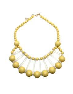Náhrdelník se žlutými a průhlednými prvky | KLÉO PARIS