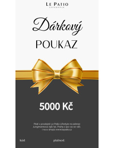 Dárkový poukaz v hodnotě 5000 Kč