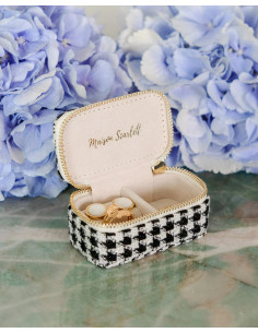 Mini cestovní šperkovnice Chanel -černá | MAISON SCARLET - 1 2