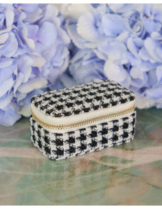 Mini cestovní šperkovnice Chanel -černá | MAISON SCARLET - 1