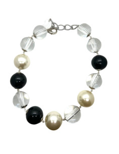 Náhrdelník z maxi korálů a umělých perel | FRANCINE BRAMLI