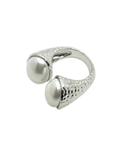 Ring with white pearls | FRANCINE BRAMLI - 1