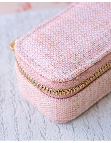 Mini cestovní šperkovnice ve vzhledu lnu | MAISON SCARLET c