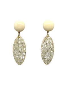 Visací náušnice s Terrasso ověsem s perletí | FRANCINE BRAMLI