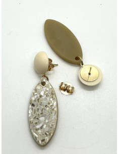 Visací náušnice s Terrasso ověsem s perletí | FRANCINE BRAMLI 2