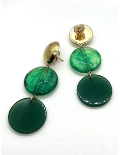 copy of Visací náušnice s kulatým ověsem ve žluté barvě | FRANCINE BRAMLI - 1 2