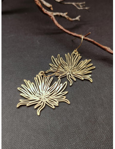 Visací náušnice s motivem leknínu | PIOU PIOU 2