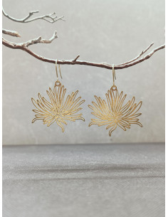 Visací náušnice s motivem leknínu | PIOU PIOU